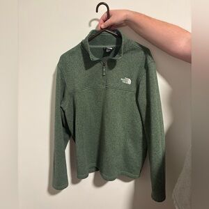 The North Face Men's Olive Zip-Up Sweater